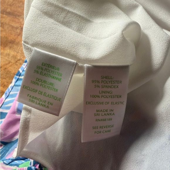 Lilly Pulitzer Off the Shoulder Multicolor Dress with Wrap Around Belt - Picture 4 of 4